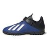 adidas X 19.4 TF K Прочные футбольные бутсы с низким верхом и круглым носком Детские футбольные бутсы Сине-черные FW1064