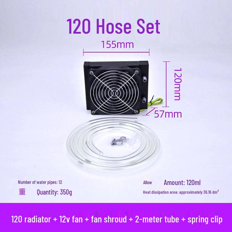 Aluminum Water Cooling Radiator for Desktop PCs - Available in 80, 120, 240, 360, 480 Sizes