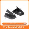 Накладка на боковое зеркало заднего вида из углеродного волокна для Tesla Model 3/Y/X/S, Автомобильные аксессуары для экстерьера, Накладка из углеродного волокна на боковое зеркало заднего вида