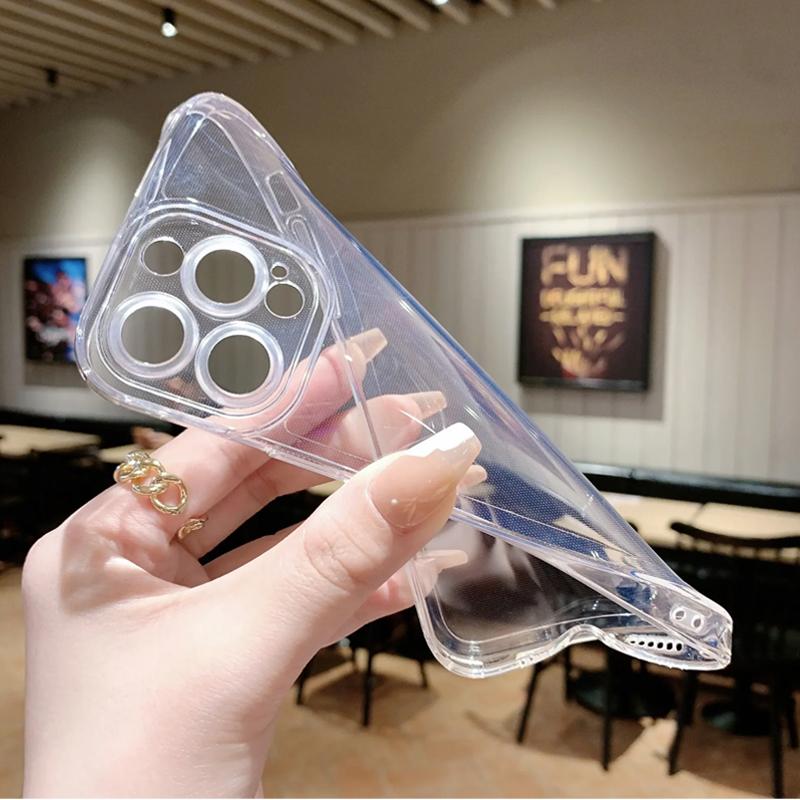 Смешная мультяшная пара Кот и Рыба парный чехол для телефона для IPhone 16 15 14 11 12 13 Pro Max 7 8 Plus Mini XS XR Прозрачный мягкий чехол Fundas