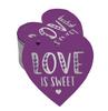 Inkdotpot 100 шт. в упаковке бирка из настоящей серебряной фольги Love Is Sweet на свадьбу