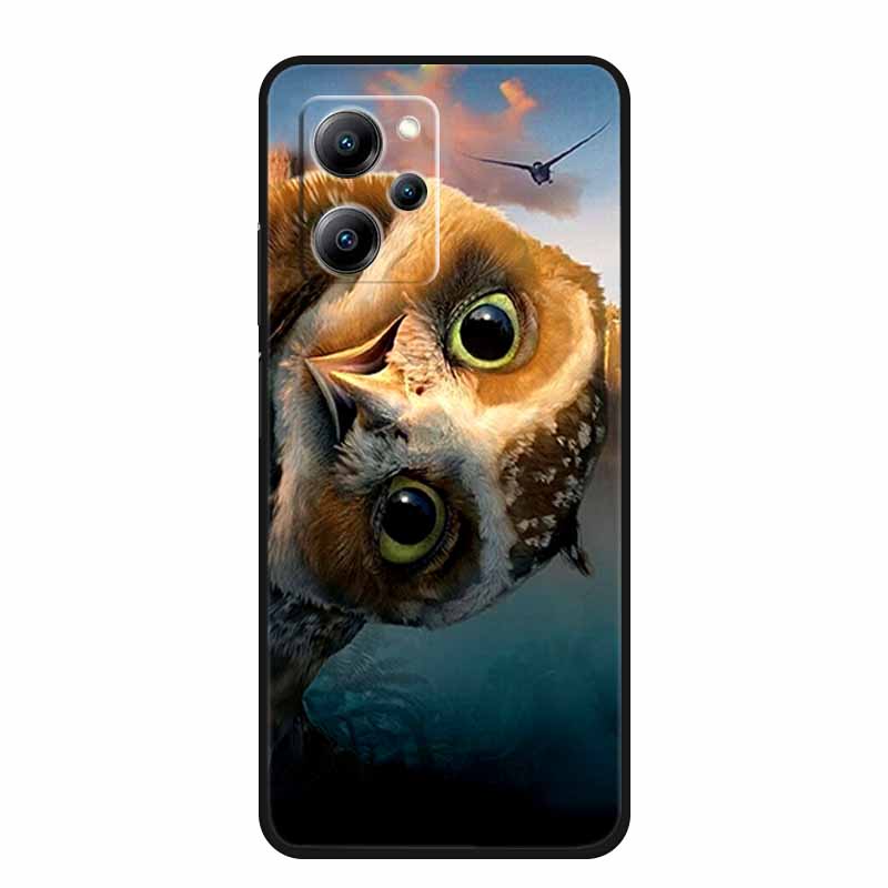 Чехол для Xiaomi Poco X5 Pro Животные Мягкий Силикон ТПУ Чехлы для Телефона Задняя Крышка для Poco X5 5G Модный Защитный Ударопрочный Fundas