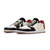Jordan x Travis Scott Air Jordan 1 Coverage Slip Resistant Low top Skateboard Shoes Unisex Black White Red DZ4137-700(Team954-)