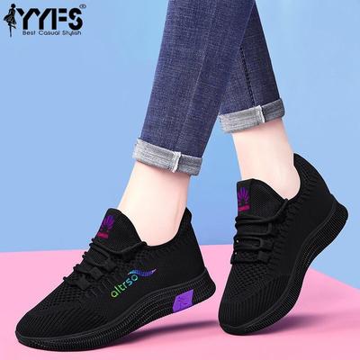 Весна 2025 Новые спортивные кроссовки Женские сетчатые кроссовки Универсальные сетчатые Удобные Мягкая подошва Легкие Повседневные Беговые Туристические кроссовки Женские