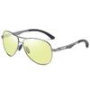 aoron Polarized Night Vision Sunglasses Metal Sunglasses Men's and Women's Fashion Color-changing Glasses Toad Glasses