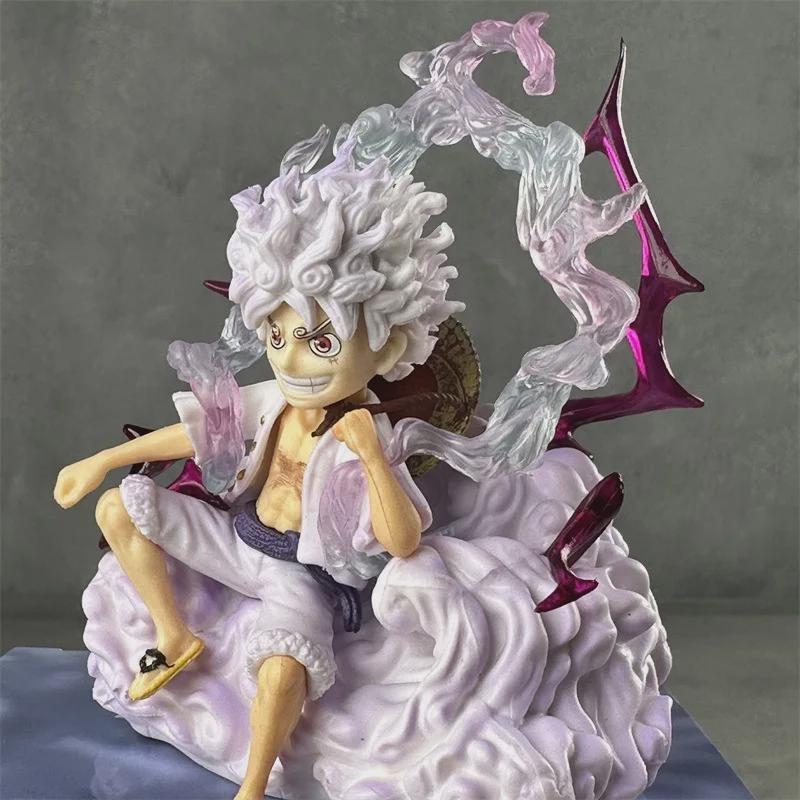 Цельная фигурка Luffy Gear 5, аниме Ника Луффи, ПВХ, экшн-фигурка, статуя, Коллекционная модель, украшение куклы, игрушки, детский подарок