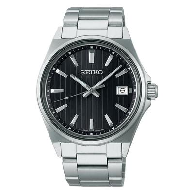 SEIKO SELECTION SBTH005 Мужские кварцевые часы 100м Водонепроницаемые Черный циферблат
