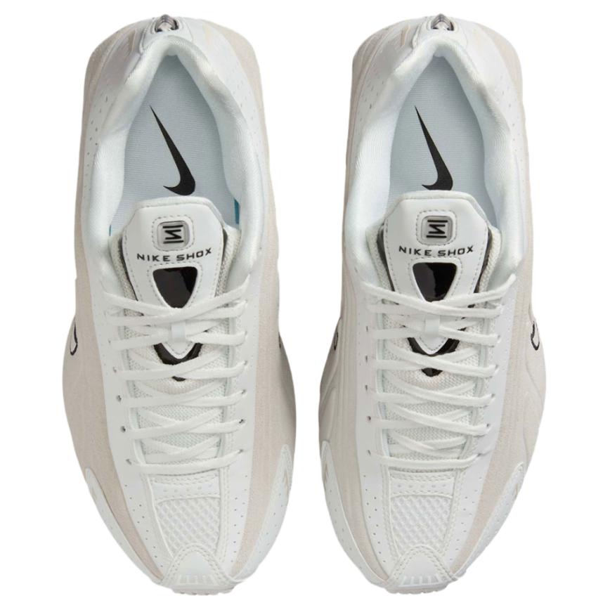 Nike Амортизаторы Shox R4 Нескользящие Кроссовки с низким верхом для бега Женские Белые Кроссовки HQ7739-100