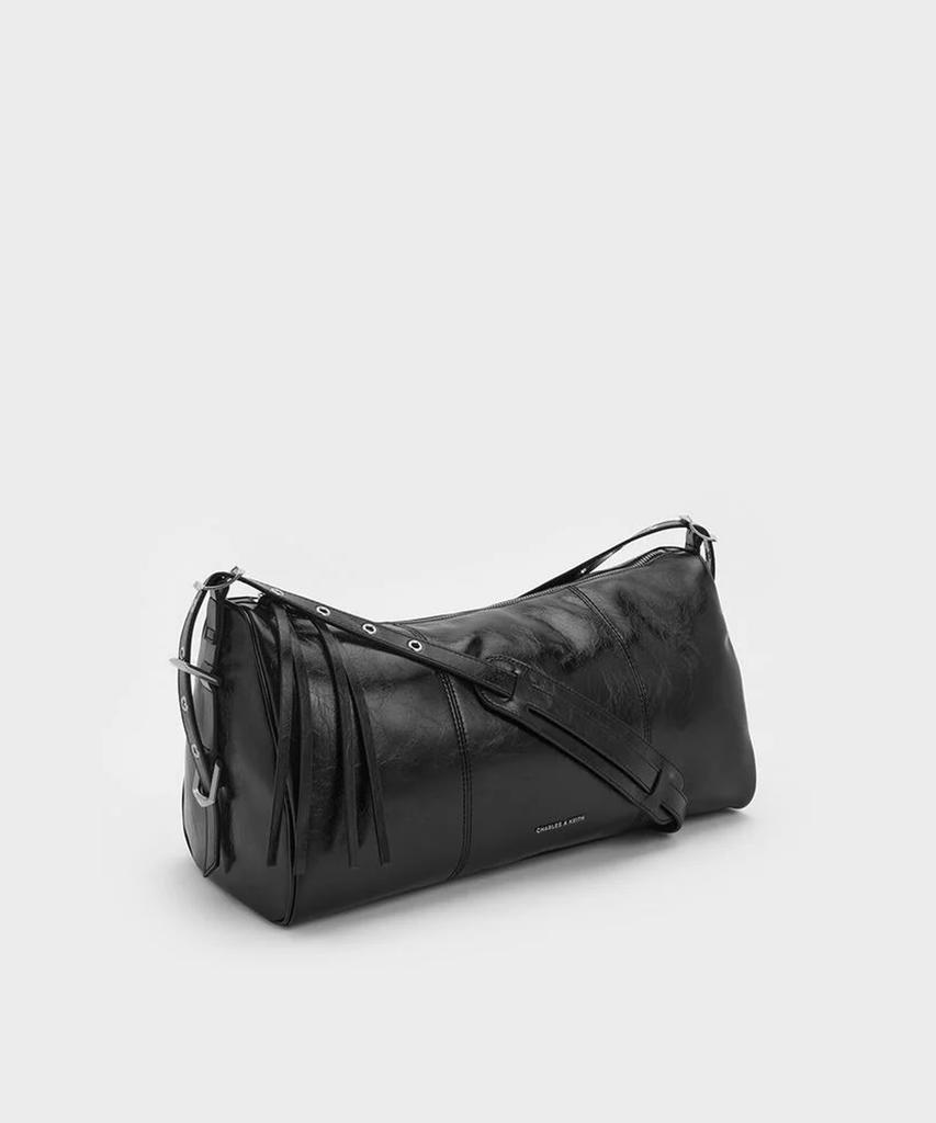 Сумка через плечо Charles & Keith Brina с панелью и ремешком на люверсах, 2 цвета Ck2-80271493
