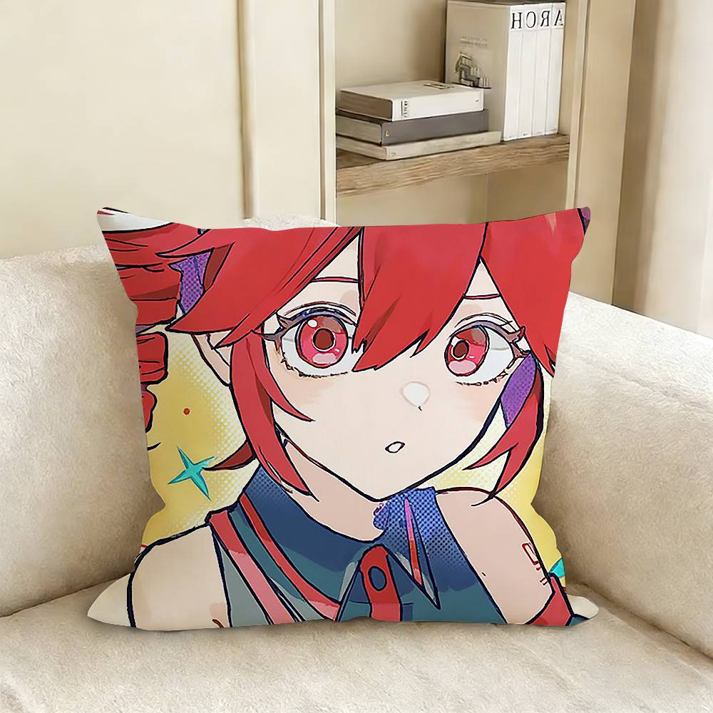 Cute Girl K-Kasane T-Teto Various Sizes Square Pillow Case For Car Home Bedchamber Decor