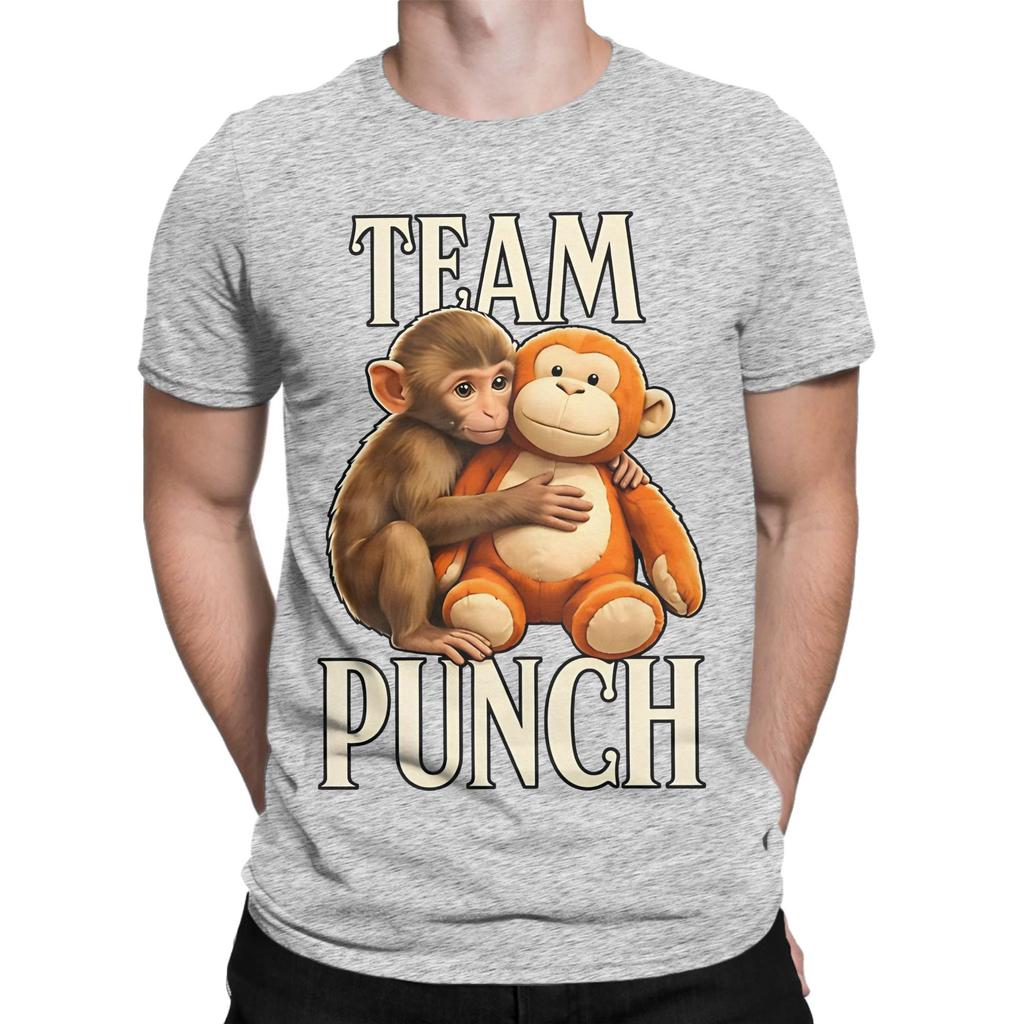 Baby Monkey Punch Funny Graphic 100 Cotton TShirt Bib Punch The Monkey Tops Tees For Unisex