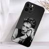 Чехол для iPhone 16,15,14,13,12,11 Plus,Pro Max,XS,X,XR,SE,Mini,8,7 Певец J-Johnny H-Hallyday Мягкий силиконовый черный чехол