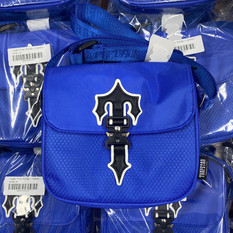 В наличии роскошная брендовая сумка London Trapstar, мужской кошелек на плечо, черный, синий 1:1 высококачественная уличная модная женская сумка через плечо