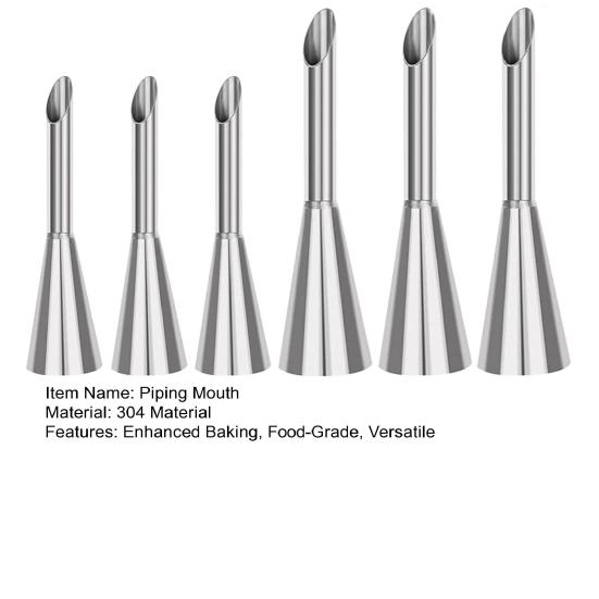 Набор кондитерских насадок из нержавеющей стали Легкие инструменты для украшения выпечки и глазури с 3 длинными насадками для эклеров Набор для украшения эклеров