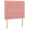 VidaXL Headboard Bedroom Furniture Bed Accessories Single Bed Heads Interior Pink 90x5x118/128 3116513