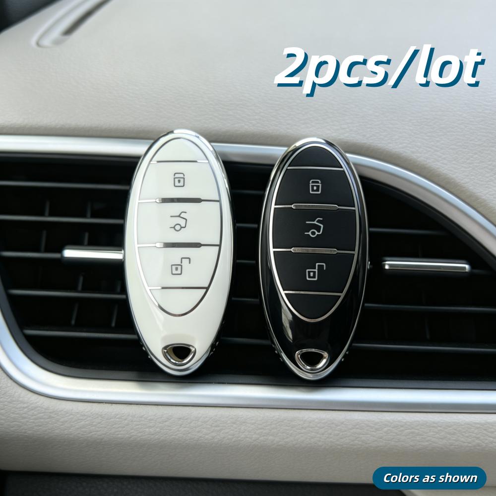 2 шт./лот Чехлы для корпуса автомобильного ключа для FAW BESTUNE T77 Pro T33 T55 T99 Защитный чехол для пульта дистанционного ключа, подходит только для показанного автомобильного ключа