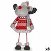 Decorative Figure Christmas Reindeer Red Gray 13 X 33.5 X 20 Cm (8 Units)