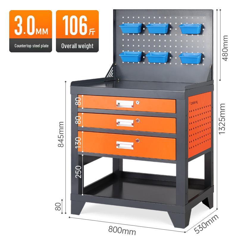 CNC Workbench with Backlit Anti-static Tool Cabinet and Electric CNC Machining Center Maintenance Table