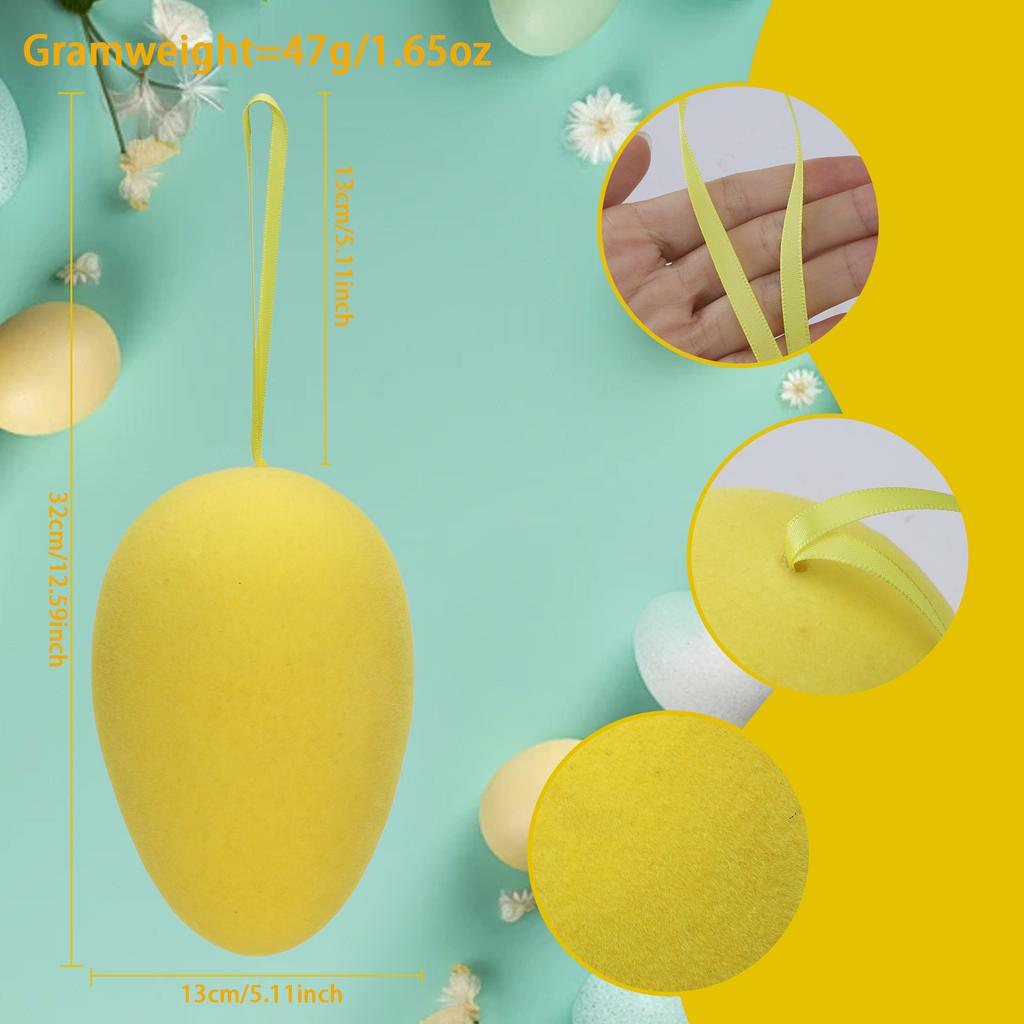 Флокированное пасхальное украшение - Игрушки и праздничный декор, идеально в качестве детского подарка или украшения для дома, чтобы создать праздничную атмосферу