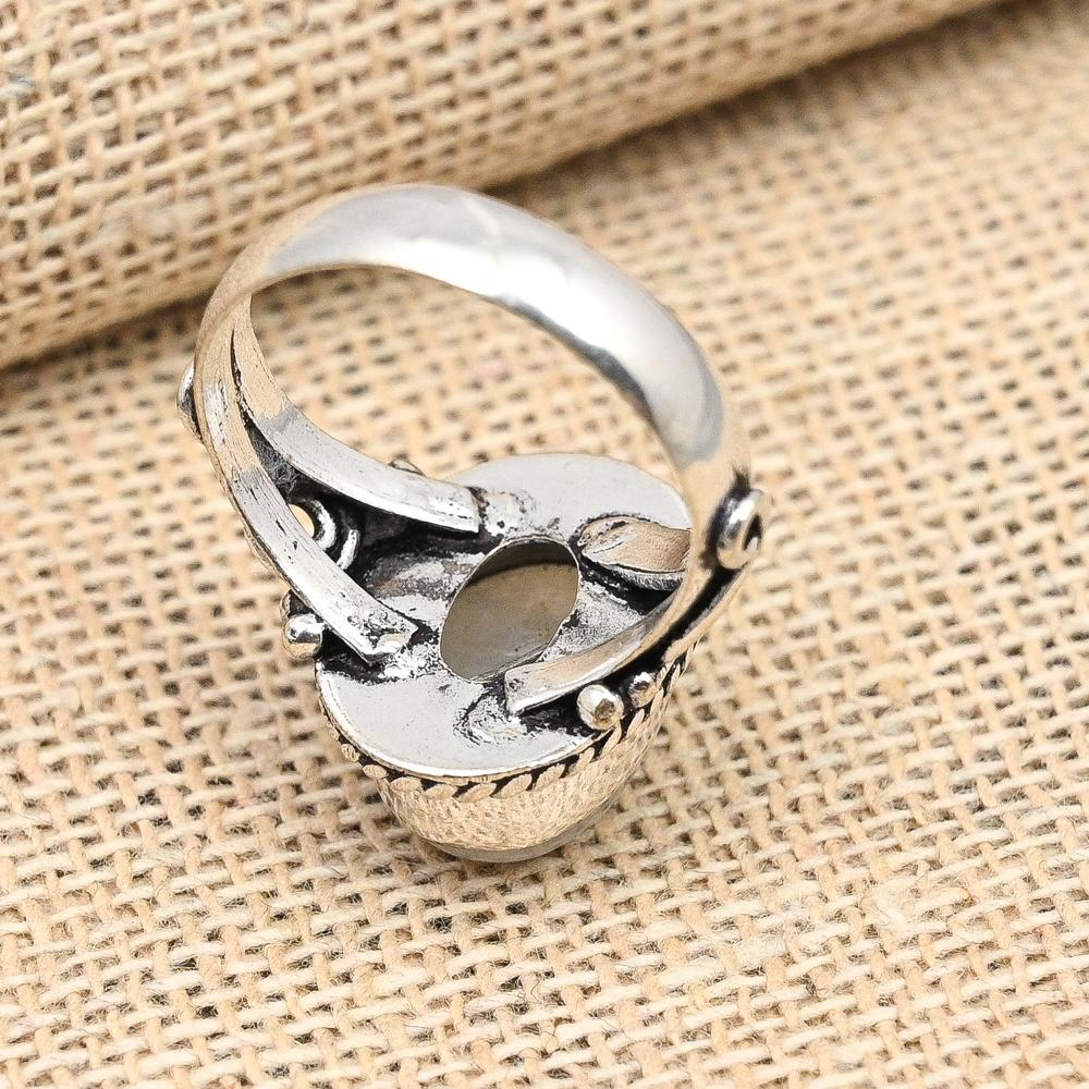 Красивое радужное ювелирное кольцо из стерлингового серебра 925 пробы с драгоценным камнем ручной работы для нее