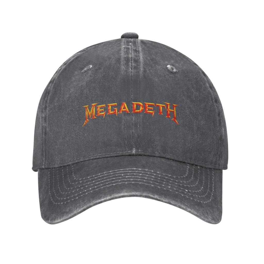 Megadeths Logo Denim Fabric Cap Casual Baseball Caps Adjustable Hat Summer Unisex Baseball Hats