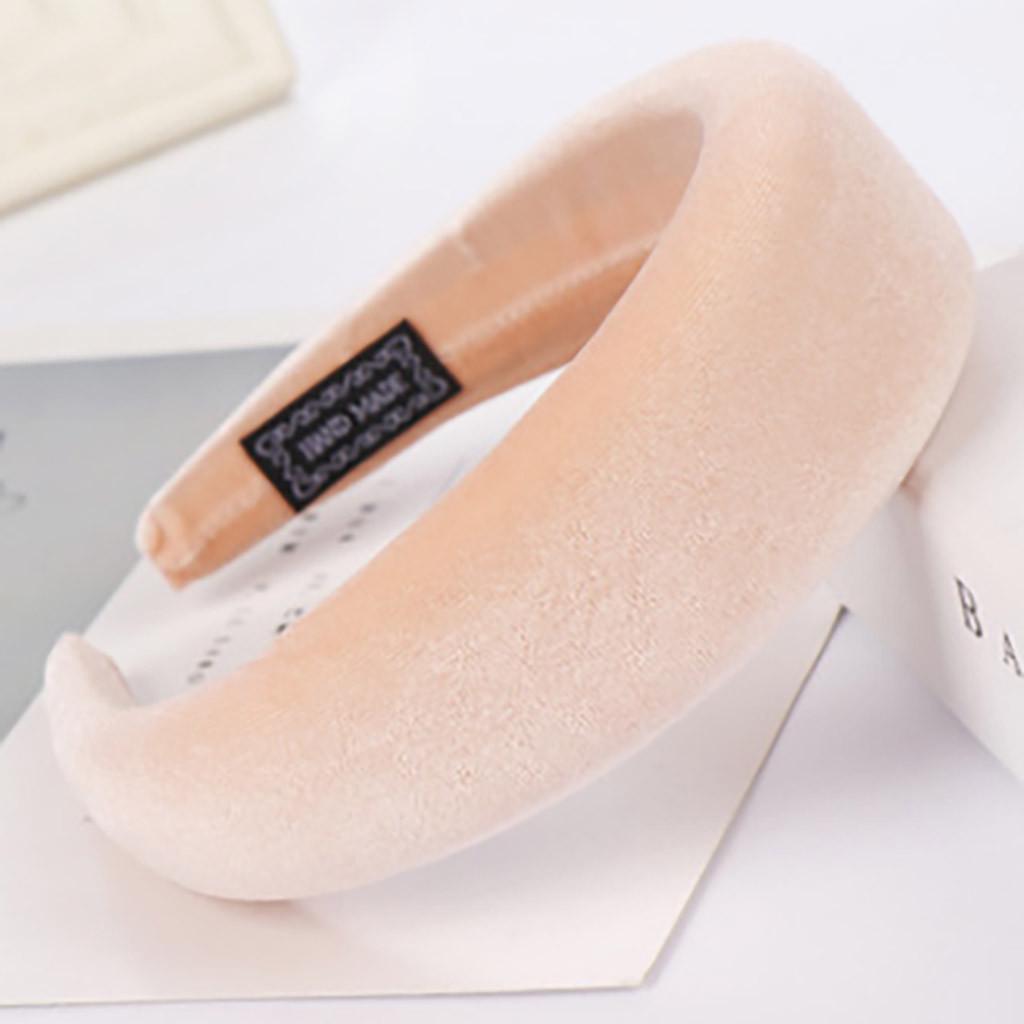 Модная бархатная повязка для волос с губкой, женская обруч для волос, милая повязка на голову для девочек