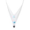 [N3962] - Camaieu Blue 'Scarlett' Long Necklace