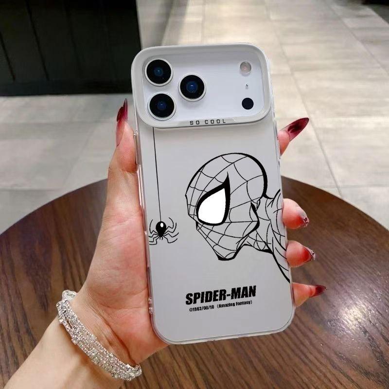 Модный чехол для телефона Spider-man iphone17 подходит для Apple 15pro, персональный 16promax1314pro