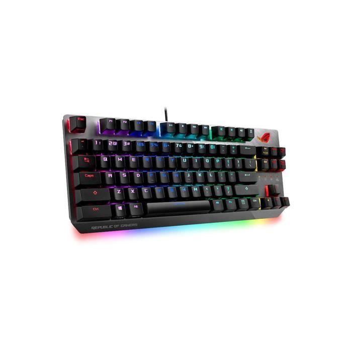 Clavier gaming ASUS ROG Strix Scope TKL - Mécanique - AZERTY - Rétroéclairage RGB - Garantie 24 mois