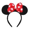 1pc Mouse Ears Headband Girls And Kids 4 Inch Polka Dot Bow Hairdband Holiday Party Travel DIY Hair Accessories