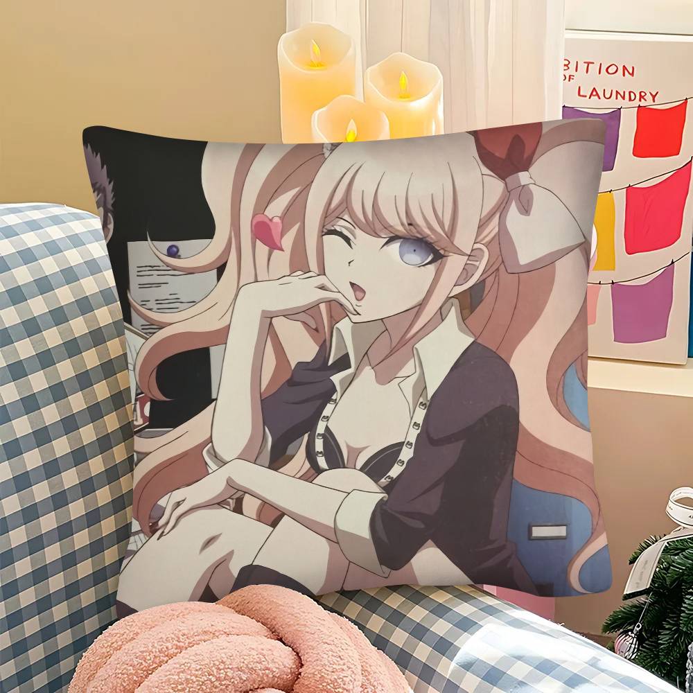 1 шт. Аниме D-Danganronpas-Милая наволочка Модная квадратная наволочка Спальня Диван Комната Ins Декор Отдых