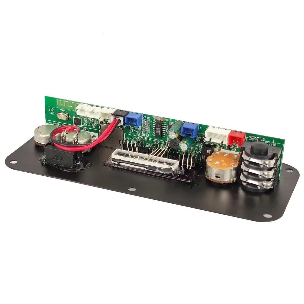 Bluetooth 5,0 DC 5 В MP3 WAV APE декодер плата 20 Вт усилитель автомобильный аудио DIY музыкальный плеер FM-радио модуль RGB TF AUX USB микрофонная запись