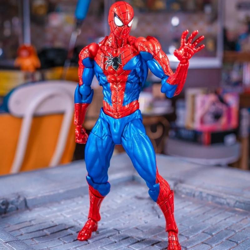 Новый 16 см Kaiyodo Человек-паук 2.0 Revoltech Amazing Yamaguchi Mk4 Питер Паркер Аниме Фигурки Коллекционные Модели Игрушки Подарок