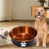 Large Capacity Dog Stainless Steel Food Bowl Cartoon Dog Feeding Basin  For Cats Puppy