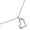 Limelight Necklace Heart Silver K18 White Gold/diamond Heart 7.8g Women Used