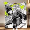 popular anime character Koga Mitsuki Throw Soft Coral Fleece Blanket 310gsm Fluffy Warm Throw for Sofa Bed Couch Bedroom Decor