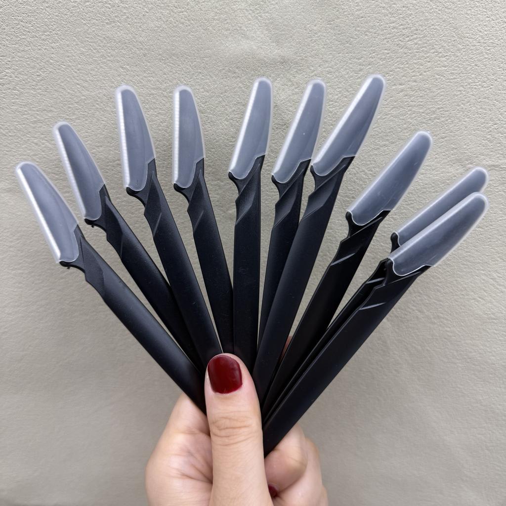 3/10Pcs Eye Brow Epilation Hair Removal Cutters Safety Knife Makeup Scraper Eyebrow Trimmer Blade Women Face Shaver Portable
