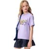 Balabala Girls' Quick-Dry Letter Print T-Shirt