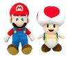 Набор мягких игрушек Mario Toad из 2 штук Super Mario ALL STAR COLLECTION & (S) [сидит примерно. 18см]