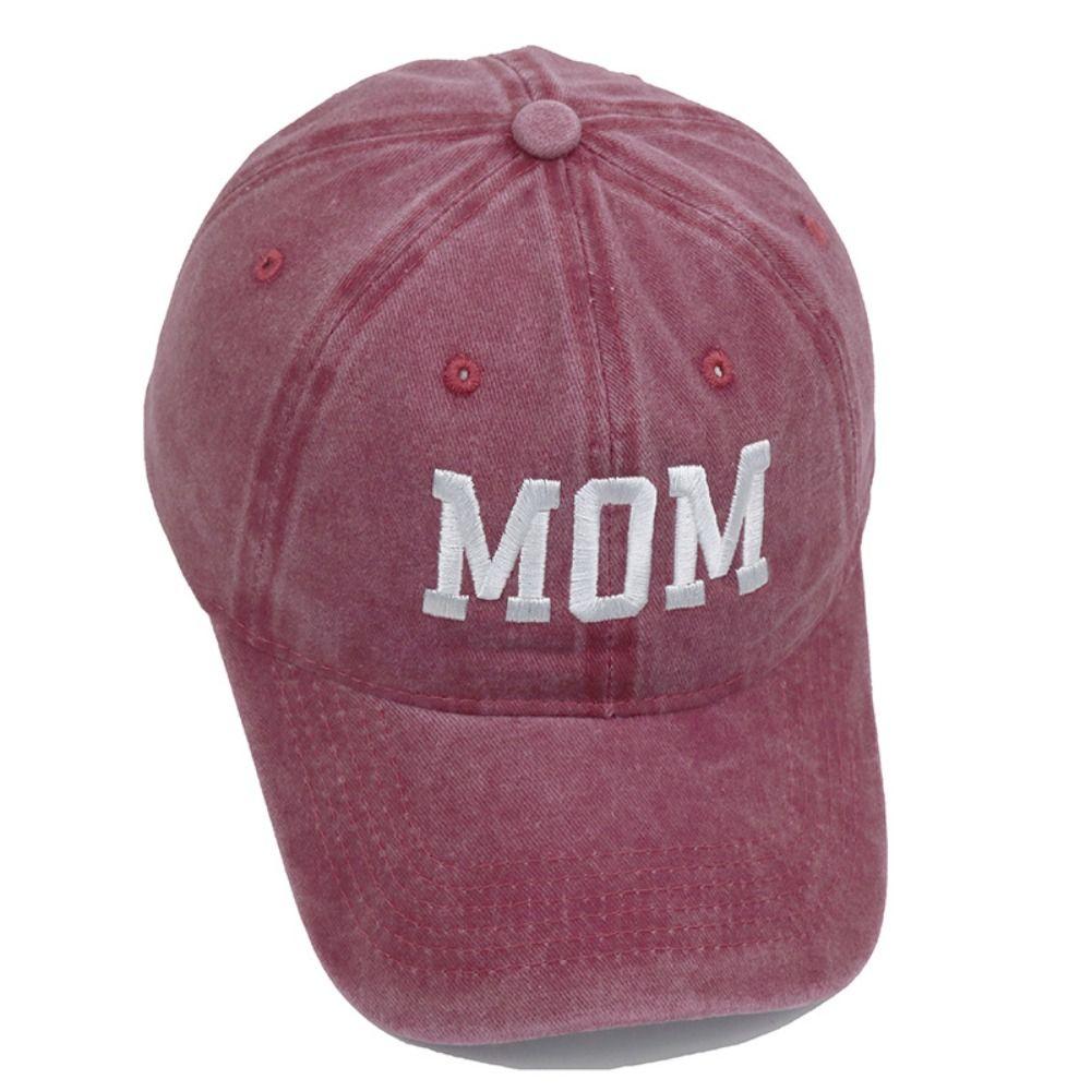 Visors DAD MOM Embroidery Baseball Caps Adjustable Sunscreen Hats Distressed Faded Cap