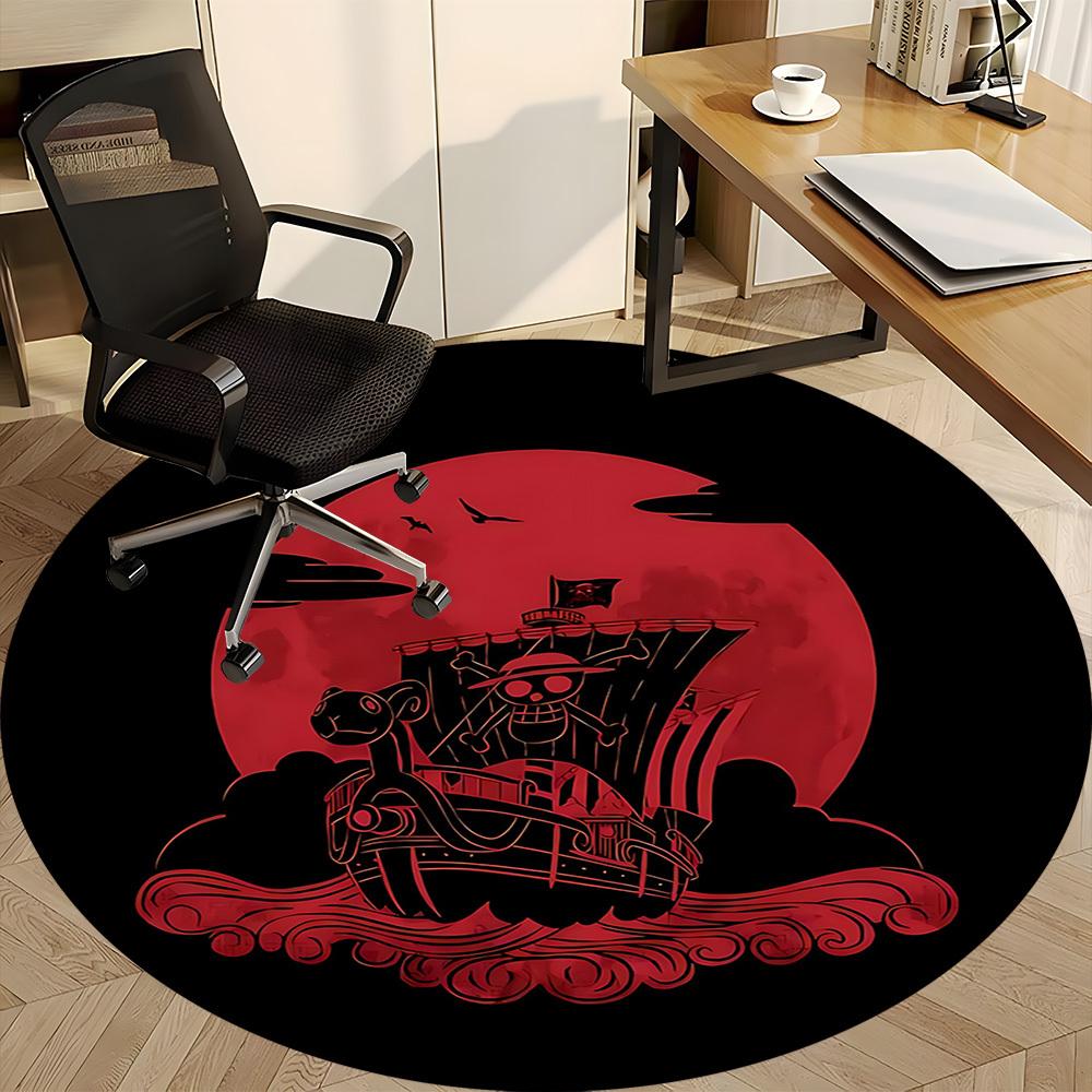 1pc One Piece Office Round Area Rug, Indoor Mat Suitable For Office, Under Office Chairs Bedroom Living Room Home Decor a0908140