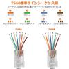 Proster RJ45 Crimping LAN Crimping Compatible with RJ45 Penetrating Connector Cable Replacement Japanese Instruction Manual Compatible with Telephone