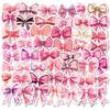 50 шт. Наклейки граффити с розовыми бантиками Барби, девичьи сердечки, высокоценные декоративные наклейки для телефона, багажа и дневника