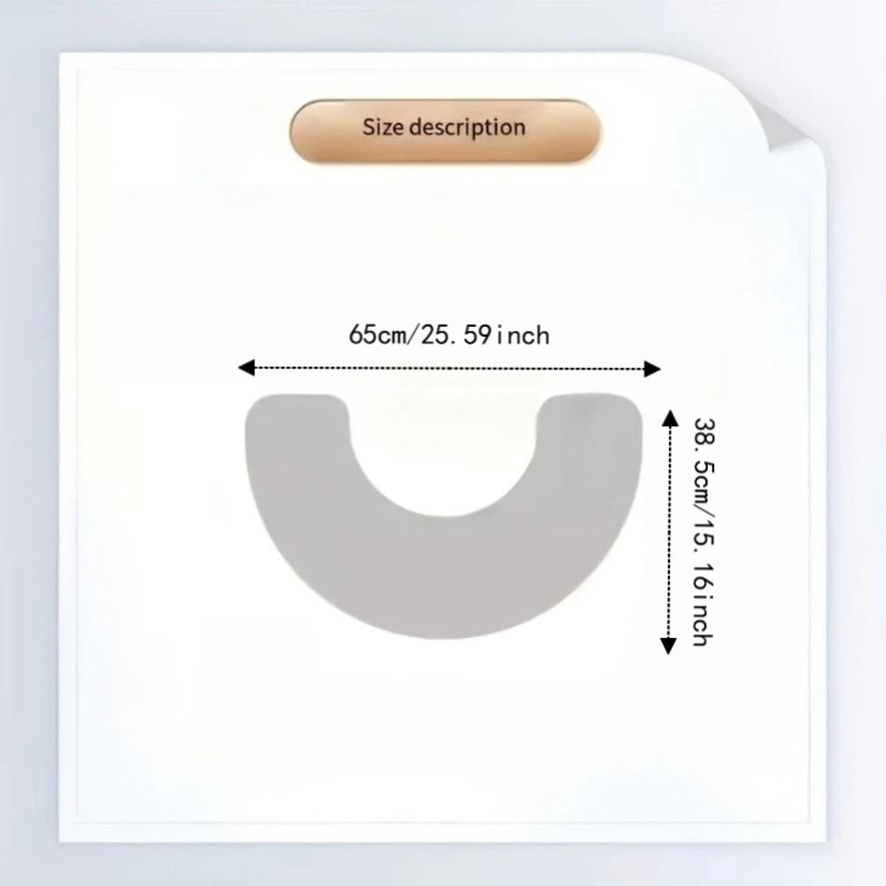 Anti Slip Bathroom Mat Water Absorbing U-shaped Floor Mat Beautiful Toilet Mat Toilet Room