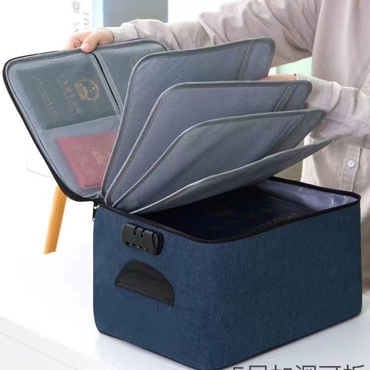 Multi-Layer Travel Storage Box for Documents and Cards