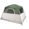 4 Person Camping Tent Green Waterproof