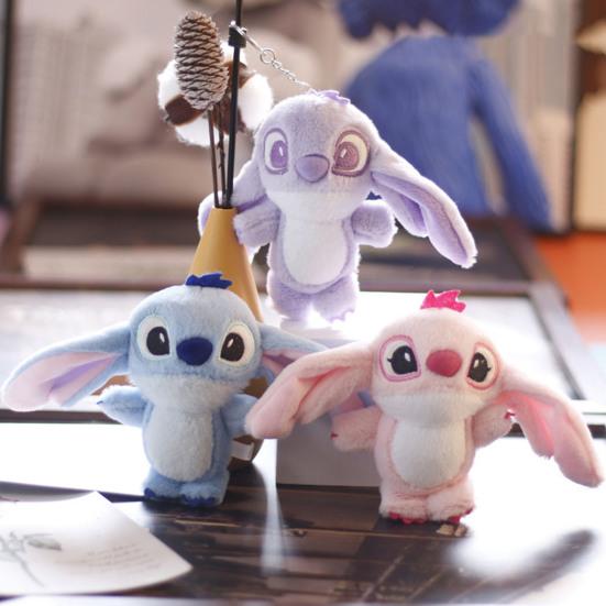 12cm Cartoon Doll Pendant PP Cotton Fully Filled Cute Alien Doll Plushie Ornament Soft Monsters Pendant Stuffed Animal Doll Toy Backpack Decor