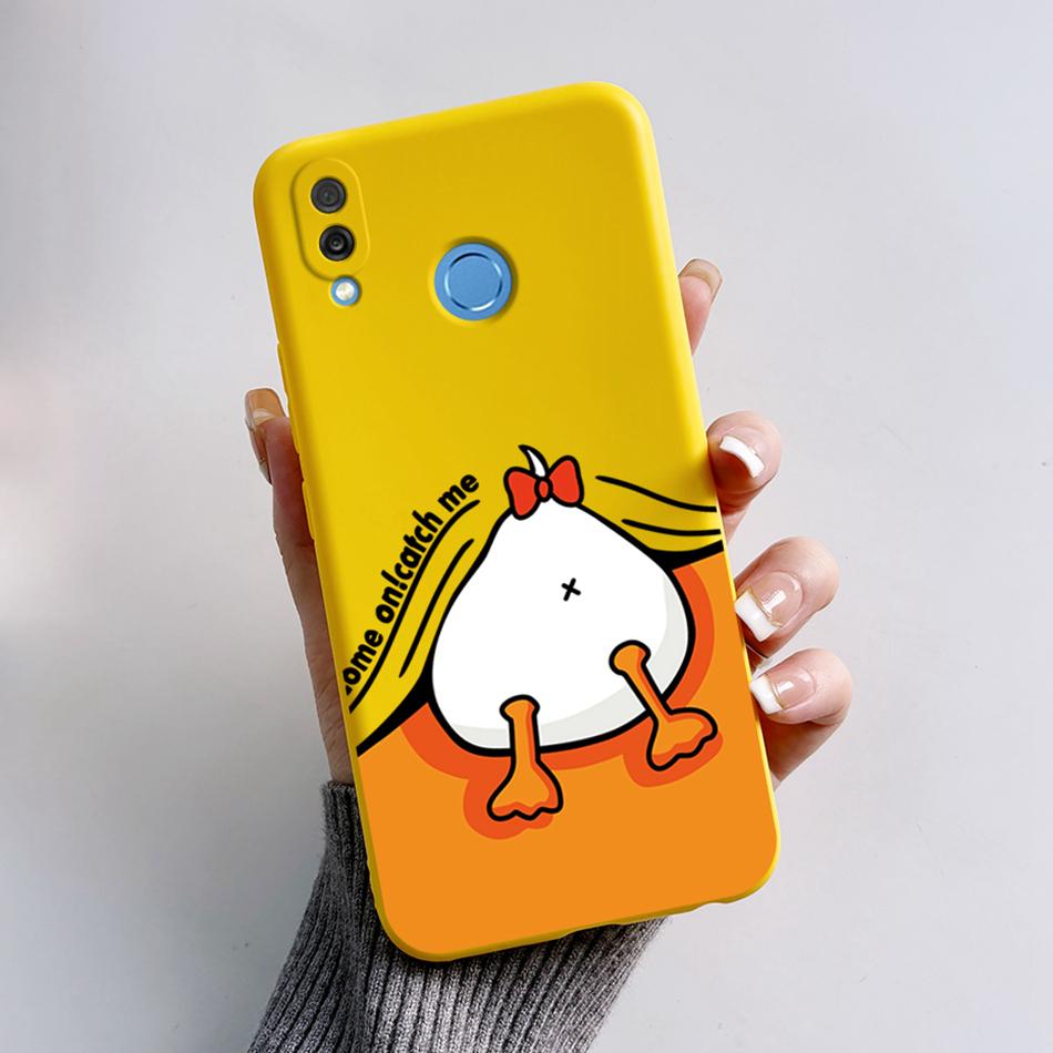 For Honor Play Case COR-L29 Phone Cover Cute Bear Cartoon Frog Soft Silicone Matte Fundas Coque For Honor Play Shockproof Bumper