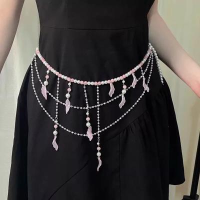 Elegant Waist Chains Dress Accessories Hip Chain Fashion Belly Chain Waistband for Women