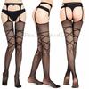30 Styles Erotic Stockings With Garter Belt For Women Fishnet Pantyhose Plus Size Thigh High Socks Sexy Lingerie